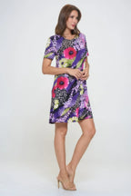 Short-sleeved Knee-length Dress | Mixtshop LLC