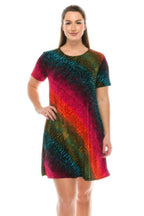 Short-sleeved Knee-length Dress | Mixtshop LLC