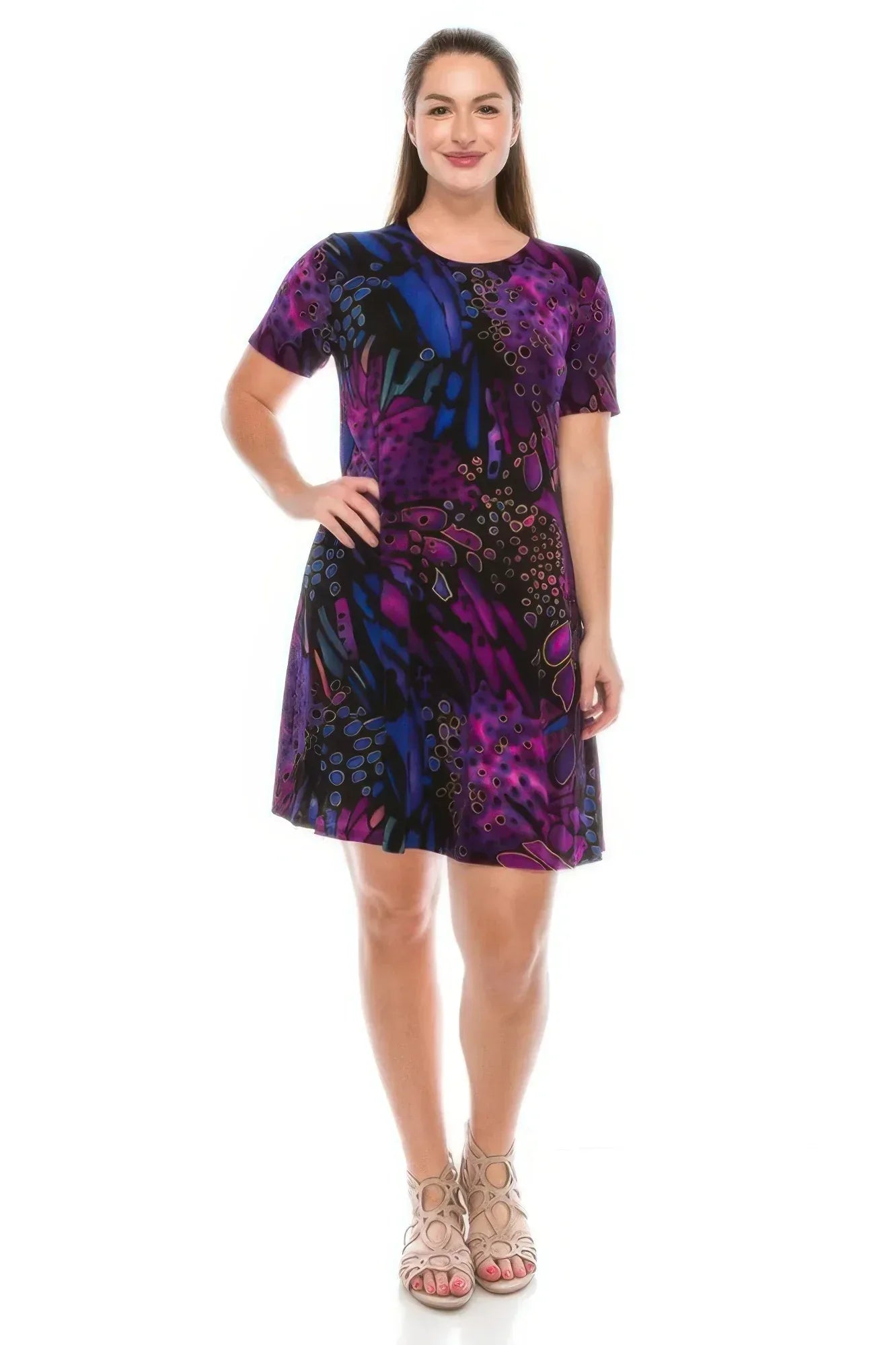 Short-sleeved Knee-length Dress | Mixtshop LLC