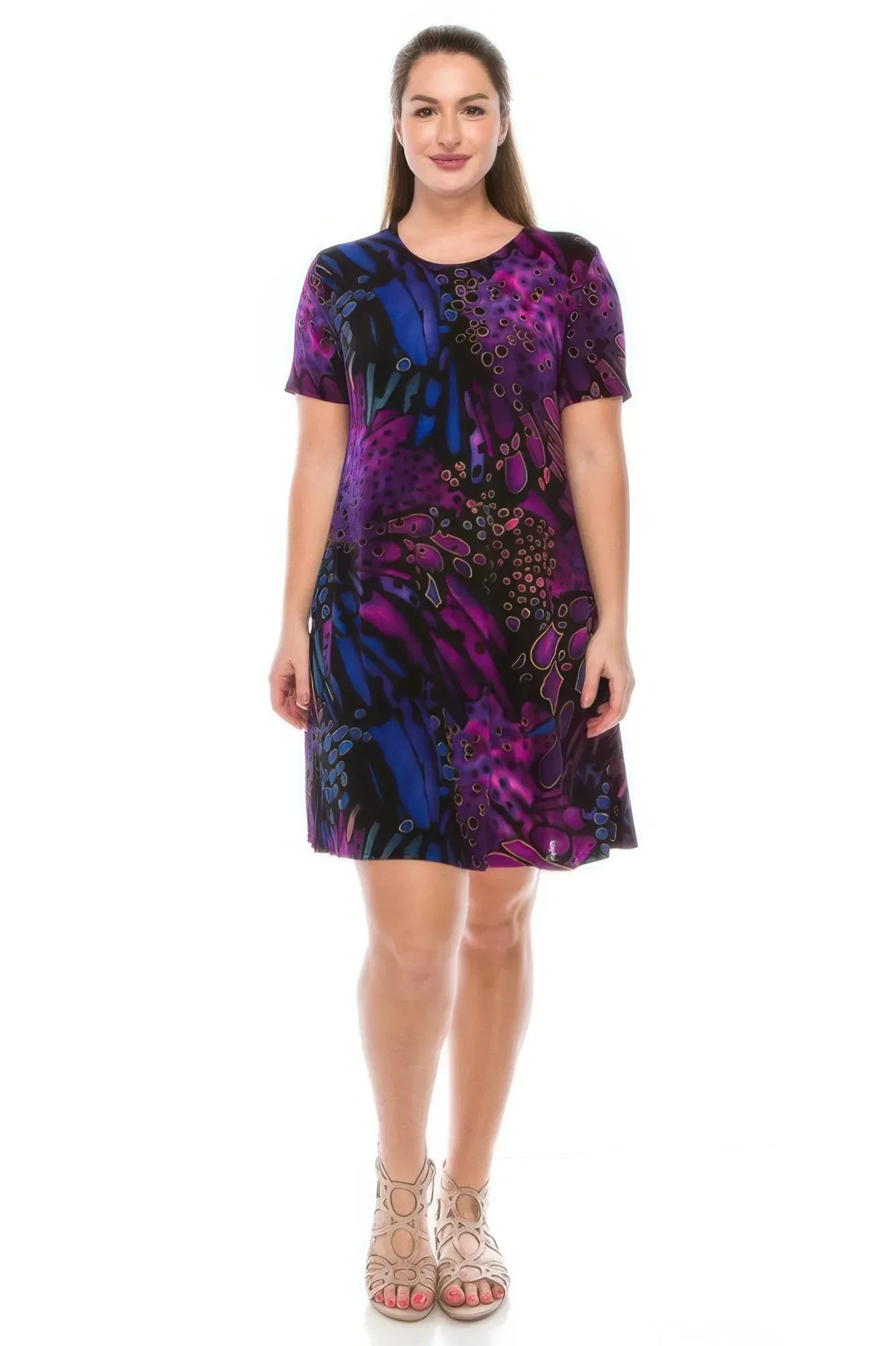 Short-sleeved Knee-length Dress | Mixtshop LLC