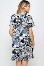 Short-sleeved Knee-length Dress | Mixtshop LLC