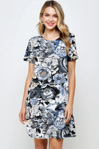 Short-sleeved Knee-length Dress | Mixtshop LLC