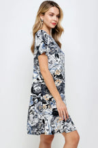 Short-sleeved Knee-length Dress | Mixtshop LLC