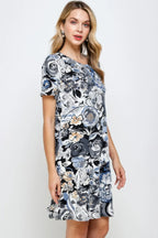 Short-sleeved Knee-length Dress | Mixtshop LLC