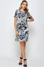 Short-sleeved Knee-length Dress | Mixtshop LLC