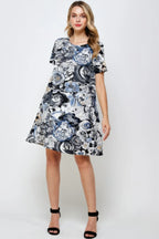 Short-sleeved Knee-length Dress | Mixtshop LLC