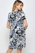 Short-sleeved Knee-length Dress | Mixtshop LLC