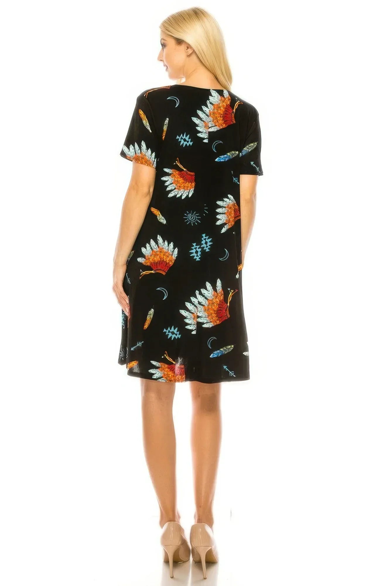 Short-sleeved Knee-length Dress | Mixtshop LLC