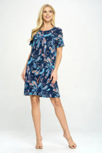 Short-sleeved Knee-length Dress | Mixtshop LLC
