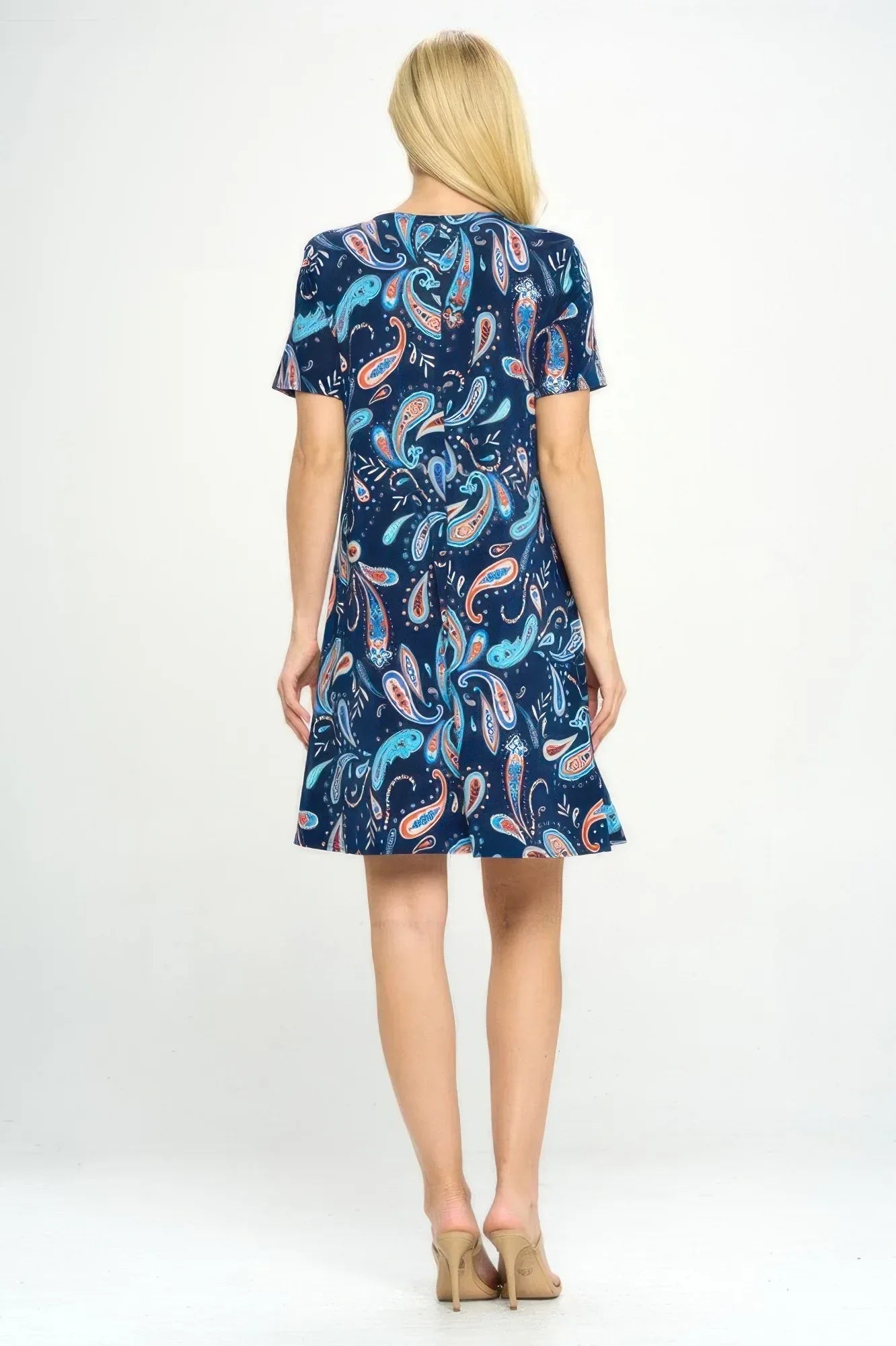 Short-sleeved Knee-length Dress | Mixtshop LLC
