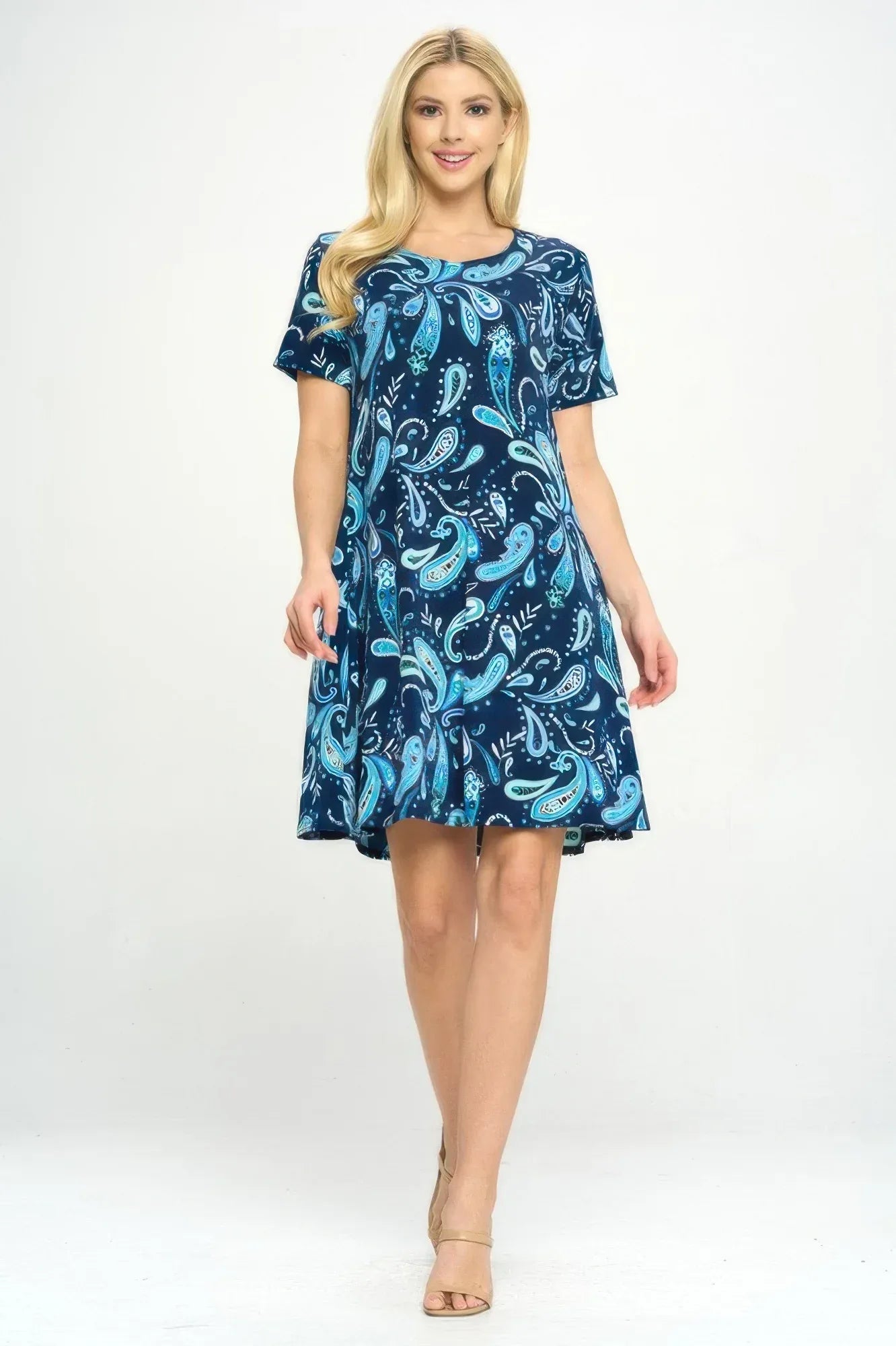 Short-sleeved Knee-length Dress | Mixtshop LLC