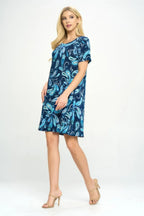 Short-sleeved Knee-length Dress | Mixtshop LLC