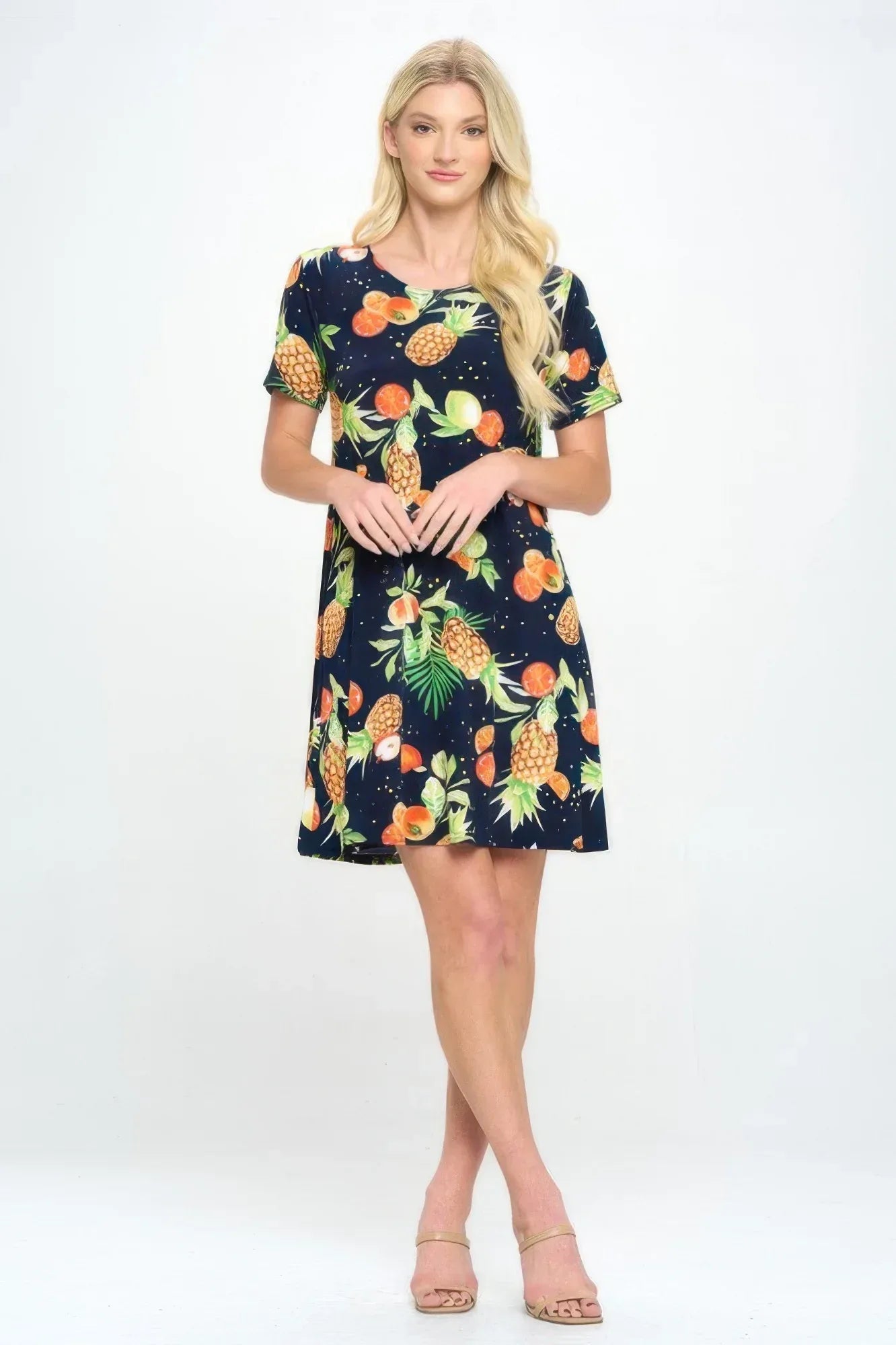 Short-sleeved Knee-length Dress | Mixtshop LLC