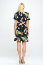 Short-sleeved Knee-length Dress | Mixtshop LLC