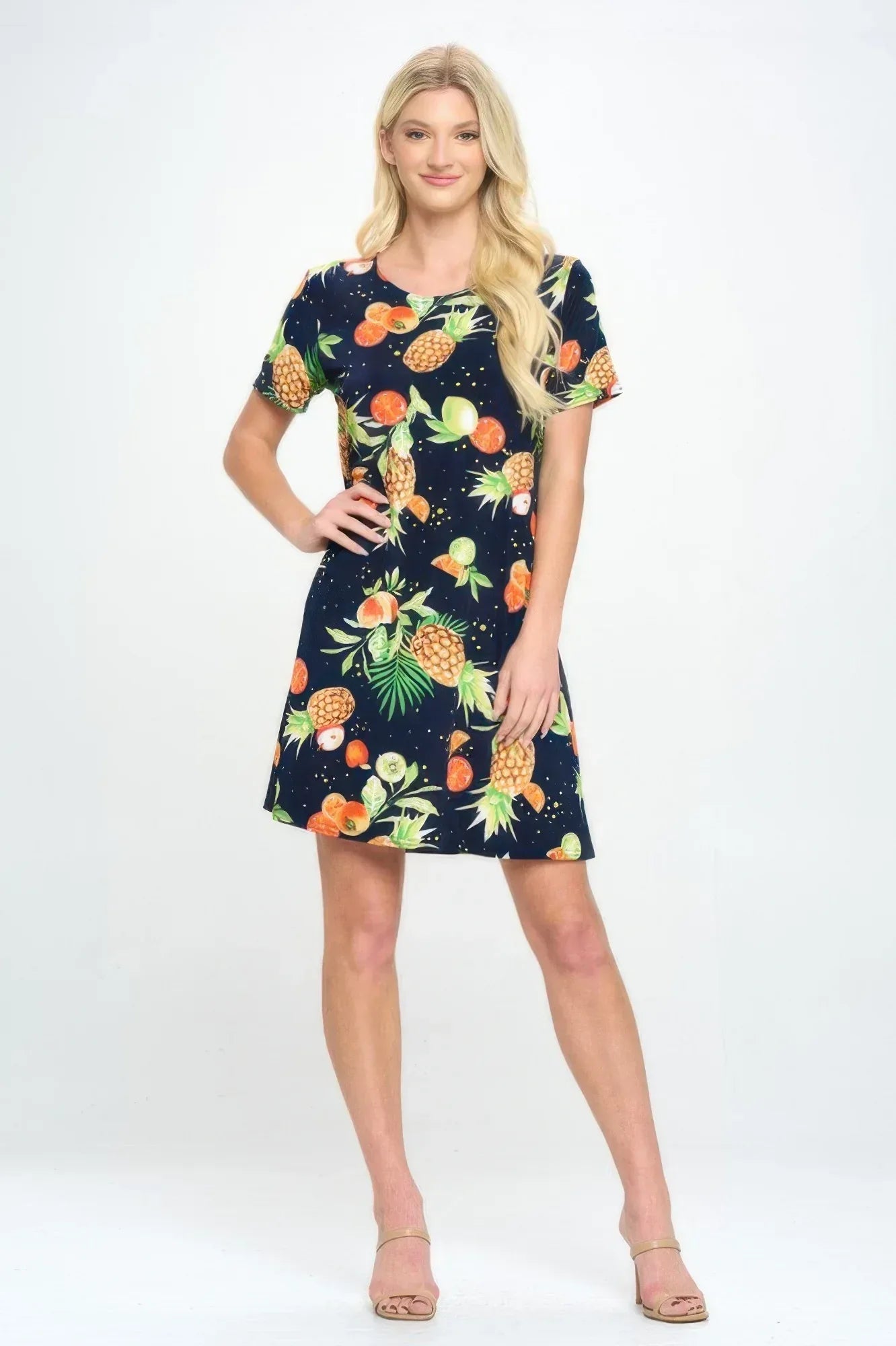Short-sleeved Knee-length Dress | Mixtshop LLC