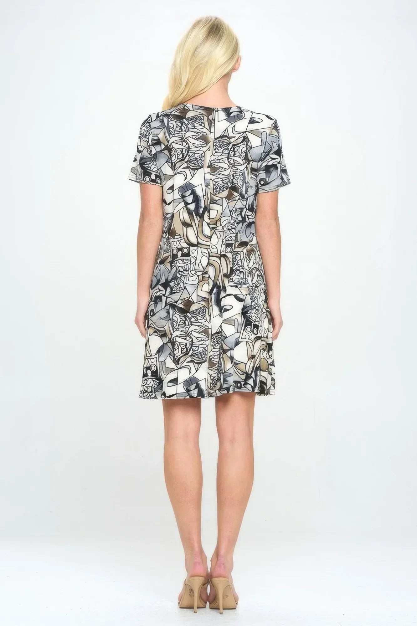 Short-sleeved Knee-length Dress | Mixtshop LLC