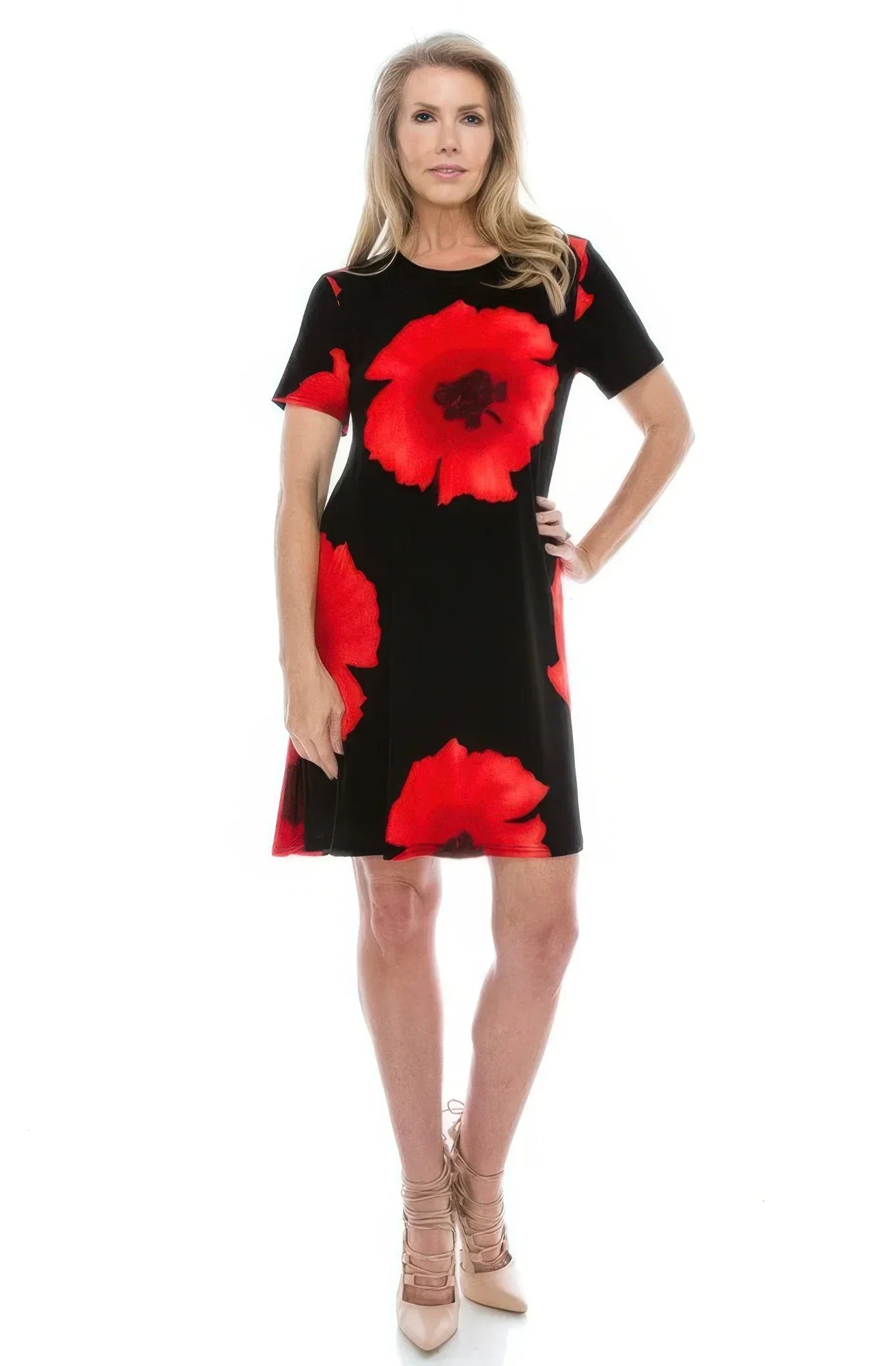 Short-sleeved Knee-length Dress Secondary image