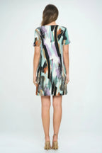 Short-sleeved Knee-length Dress | Mixtshop LLC