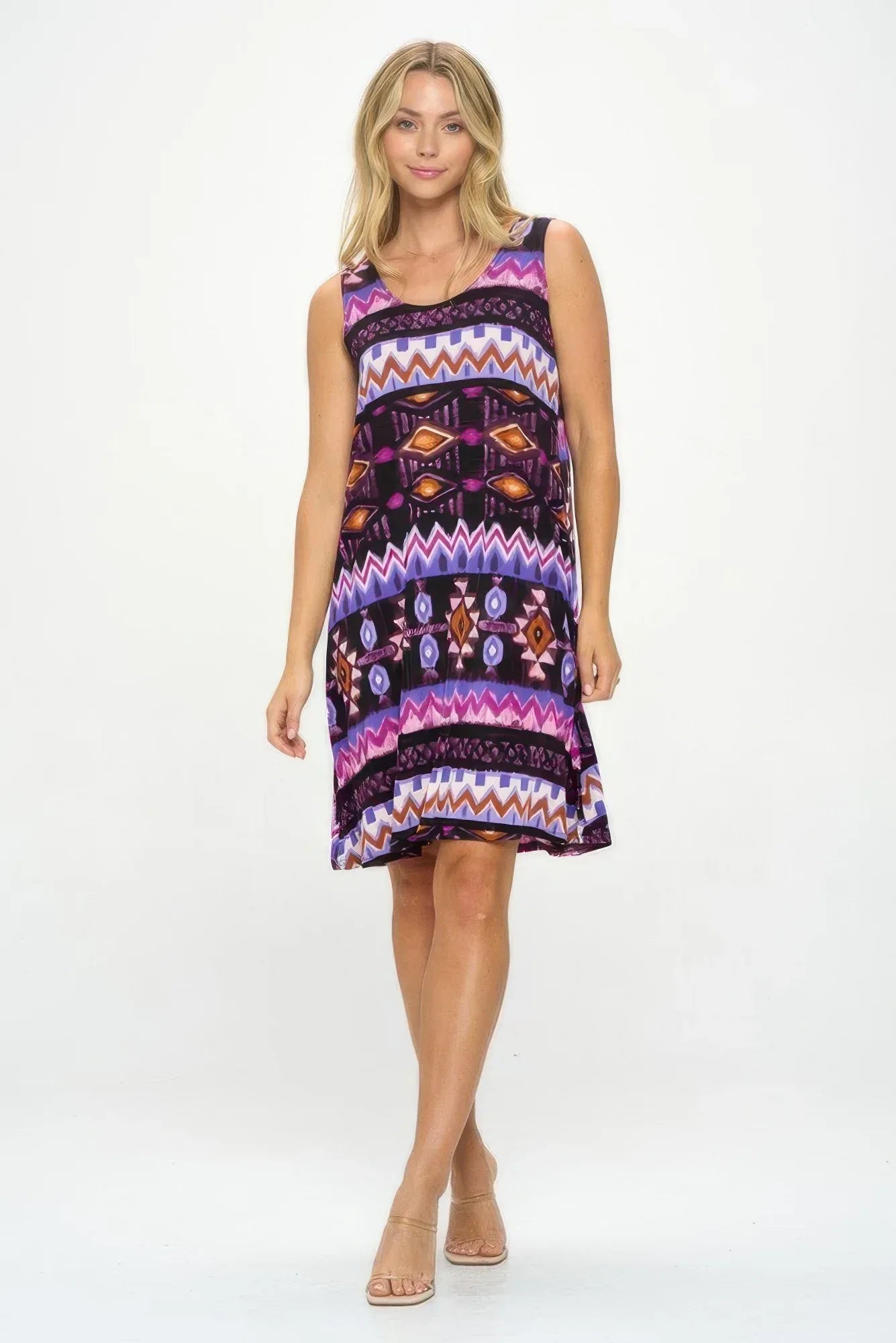 Plus Size Bns Print Missy Tank Dress | Mixtshop LLC