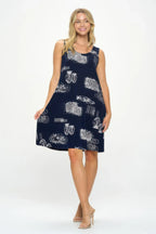 Plus Size Bns Print Missy Tank Dress | Mixtshop LLC