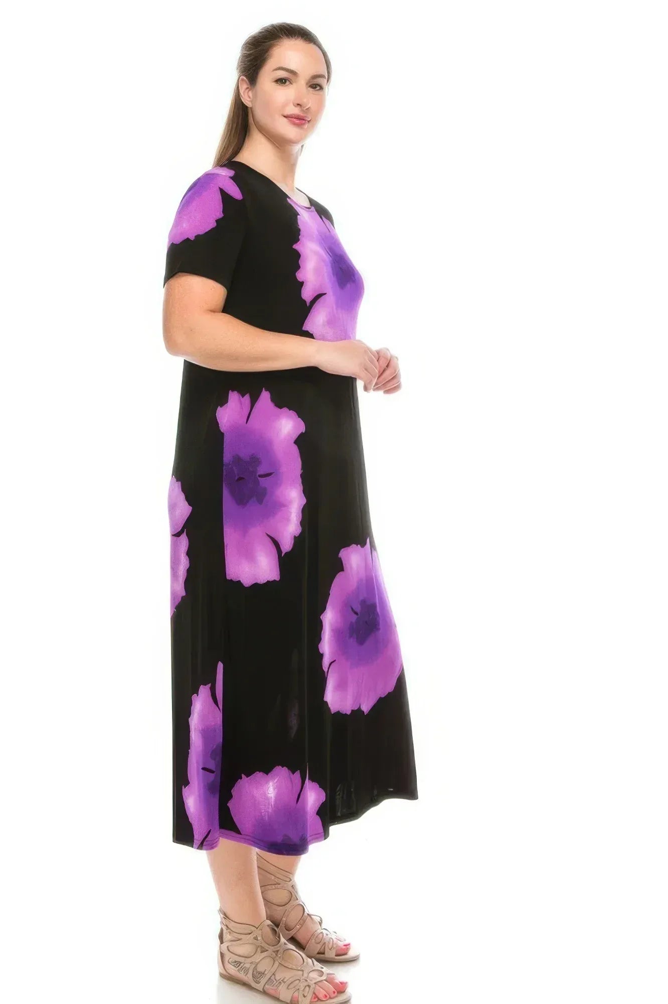 Plus Size Bns Print Long Dress | Mixtshop LLC