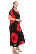 Plus Size Bns Print Long Dress | Mixtshop LLC