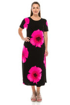 Plus Size Bns Print Long Dress | Mixtshop LLC