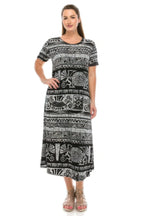Plus Size Bns Print Long Dress | Mixtshop LLC
