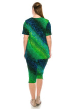 Matching Capri Pant Set In Plus Size | Mixtshop LLC