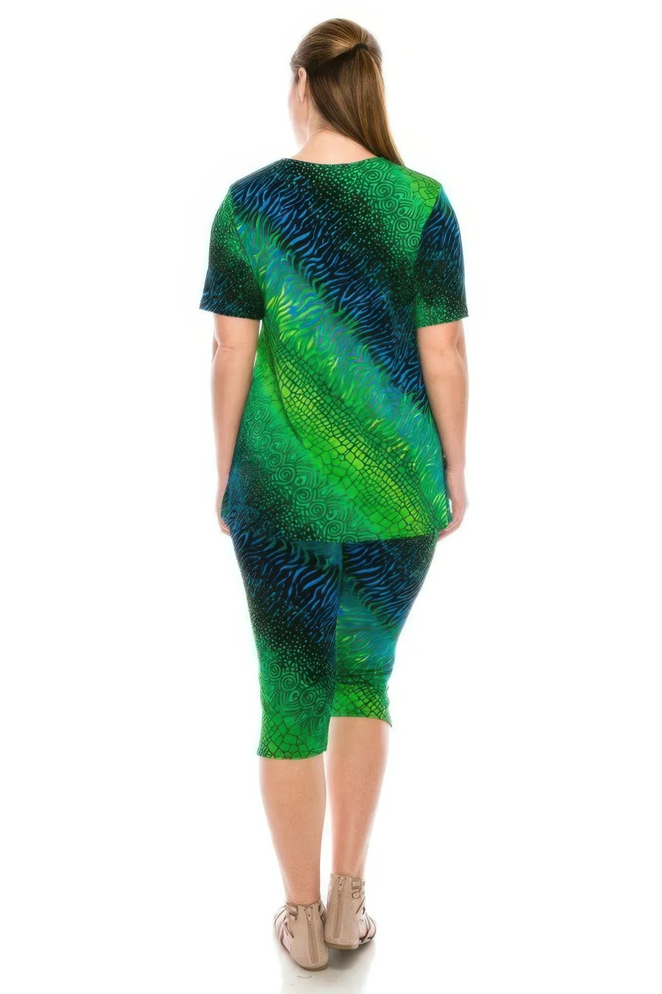 Matching Capri Pant Set In Plus Size | Mixtshop LLC