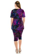 Matching Capri Pant Set In Plus Size | Mixtshop LLC