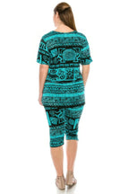 Matching Capri Pant Set In Plus Size | Mixtshop LLC