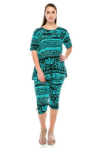 Matching Capri Pant Set In Plus Size | Mixtshop LLC