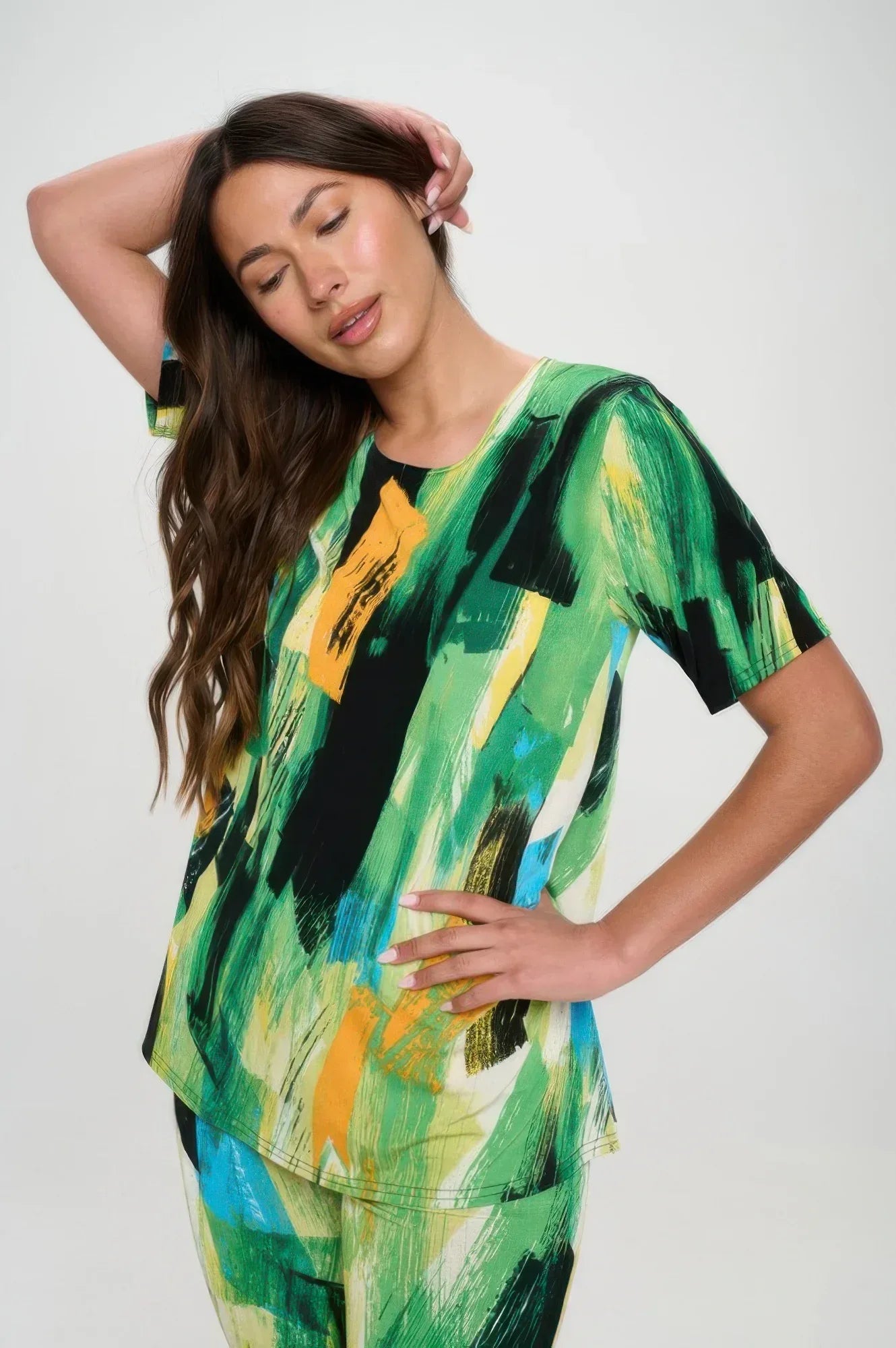 Matching Capri Pant Set In Plus Size | Mixtshop LLC