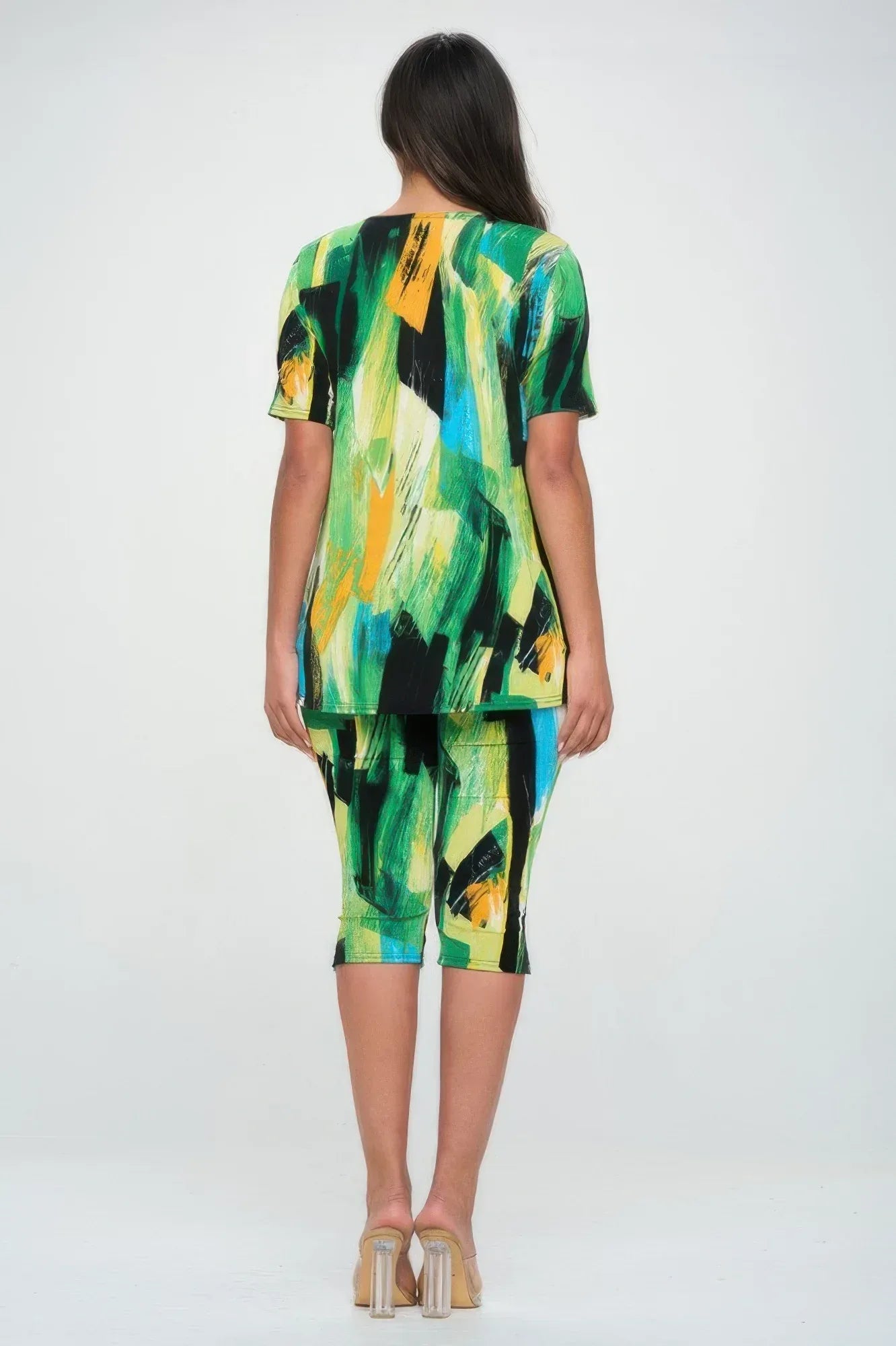 Matching Capri Pant Set In Plus Size | Mixtshop LLC