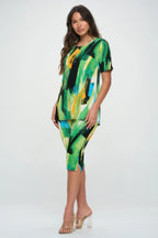 Matching Capri Pant Set In Plus Size | Mixtshop LLC