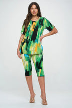 Matching Capri Pant Set In Plus Size | Mixtshop LLC