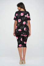 Matching Capri Pant Set In Plus Size | Mixtshop LLC