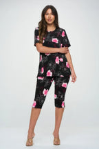 Matching Capri Pant Set In Plus Size | Mixtshop LLC