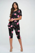 Matching Capri Pant Set In Plus Size | Mixtshop LLC