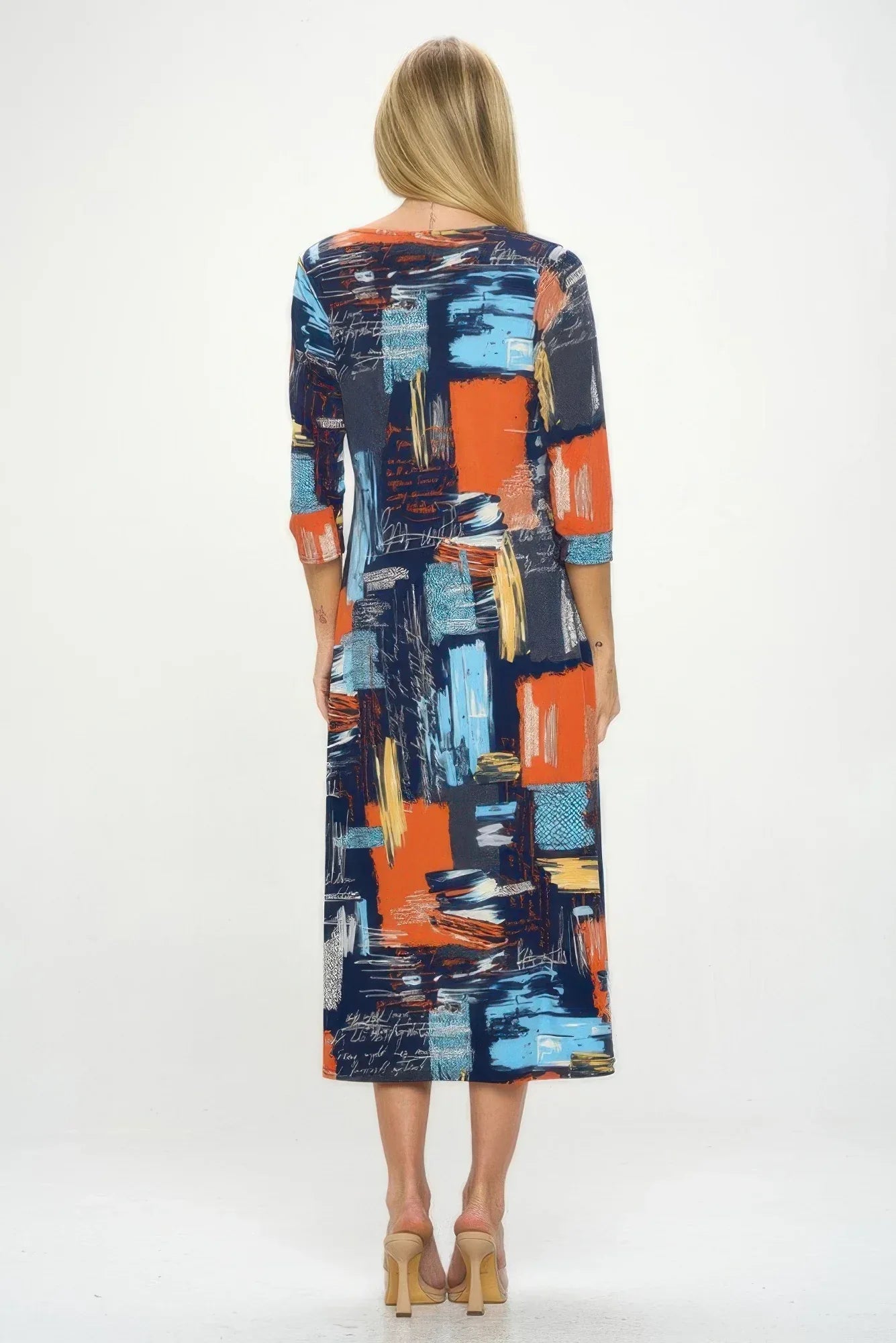 Hit V-neck Long Dress W/pocket | Mixtshop LLC