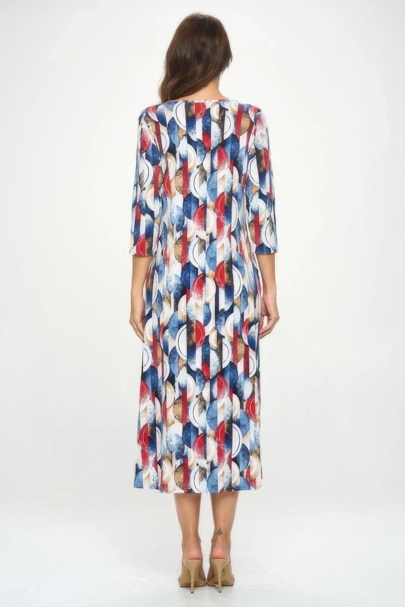 Hit V-neck Long Dress W/pocket | Mixtshop LLC