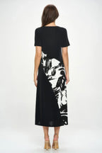 Bns Contrast Maxi Dress | Mixtshop LLC