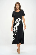 Bns Contrast Maxi Dress | Mixtshop LLC