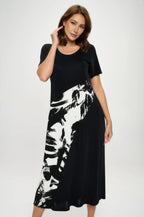 Bns Contrast Maxi Dress | Mixtshop LLC