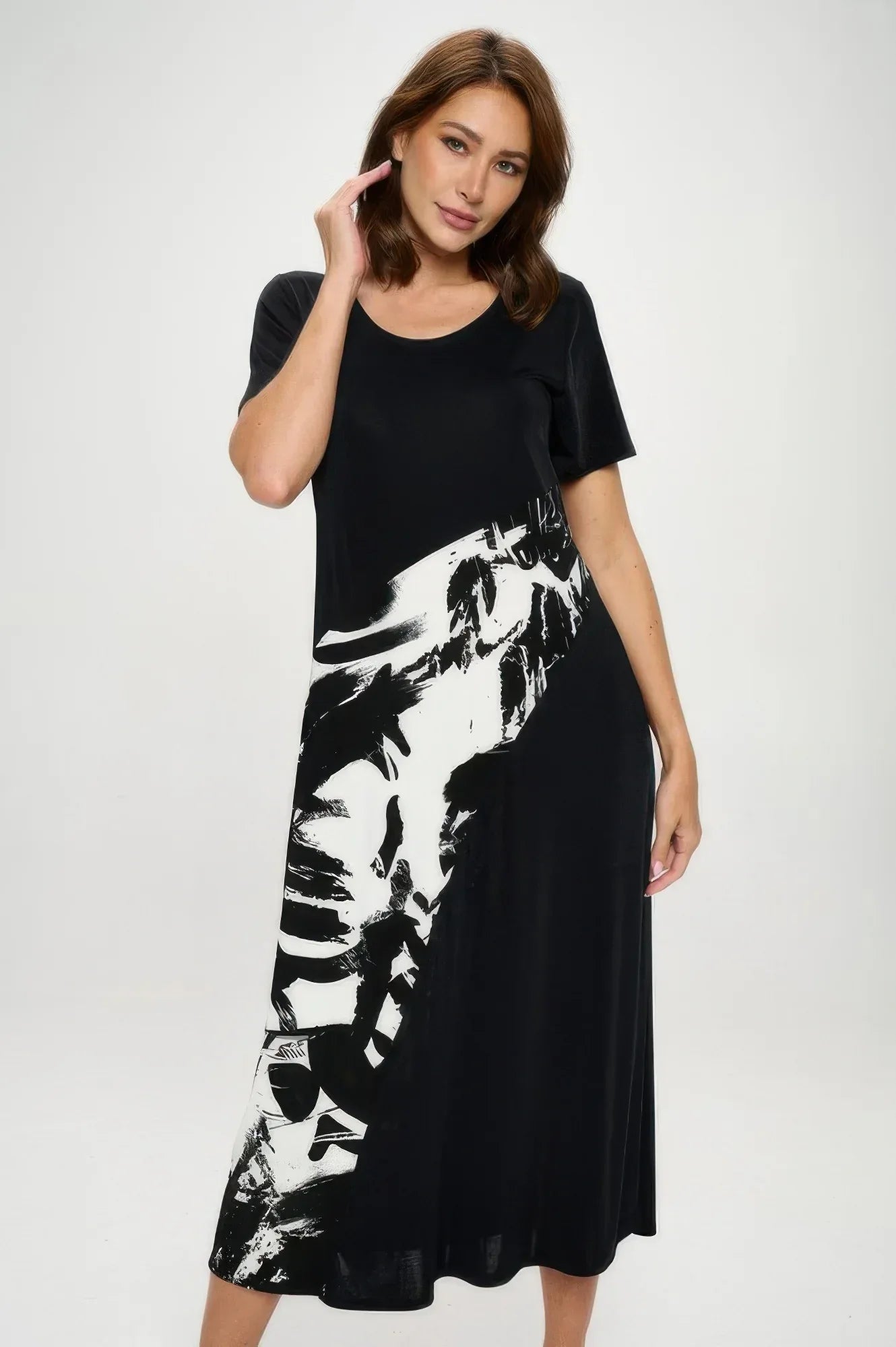 Bns Contrast Maxi Dress | Mixtshop LLC
