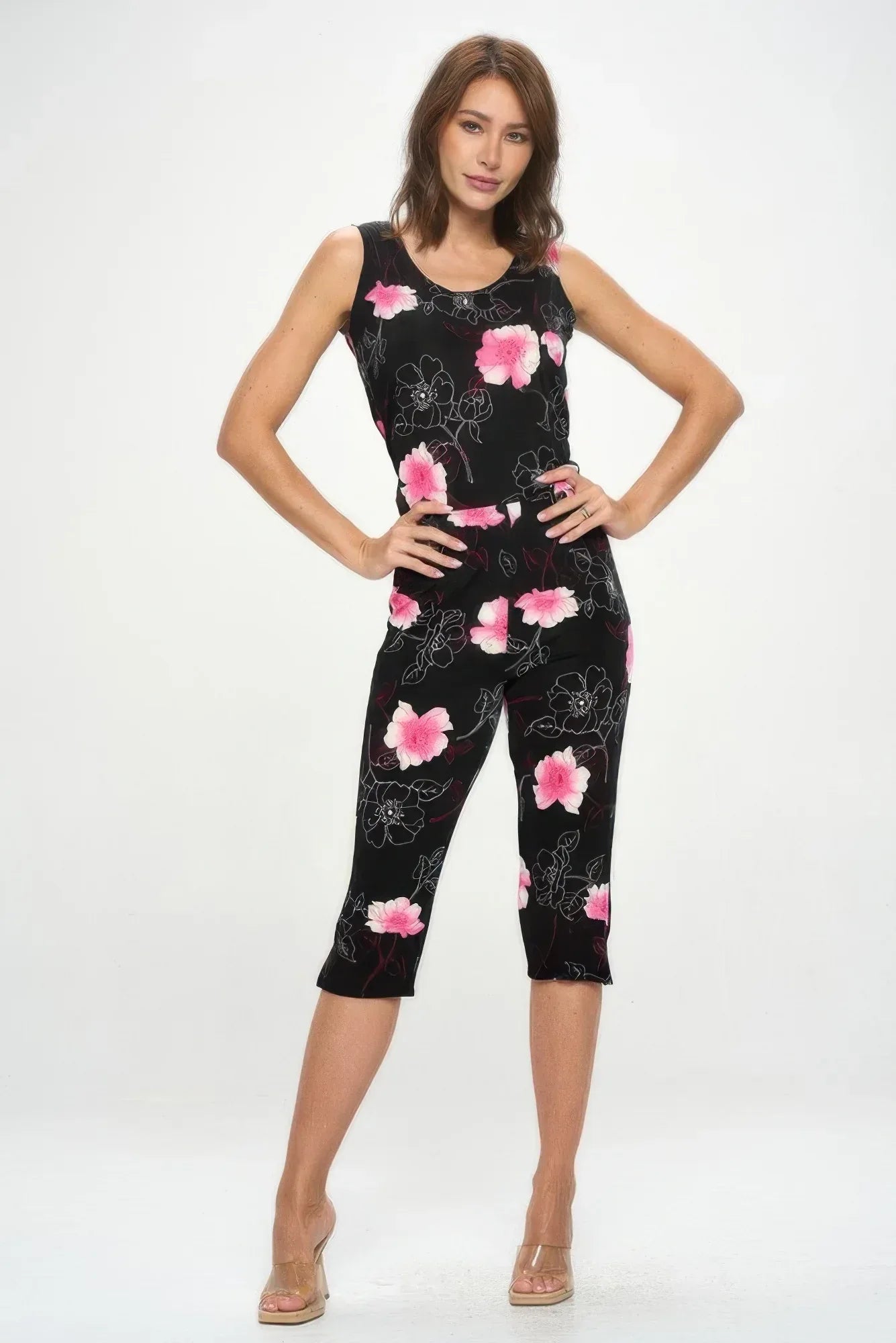 Bns Tank Capri Pants Set | Mixtshop LLC Main image