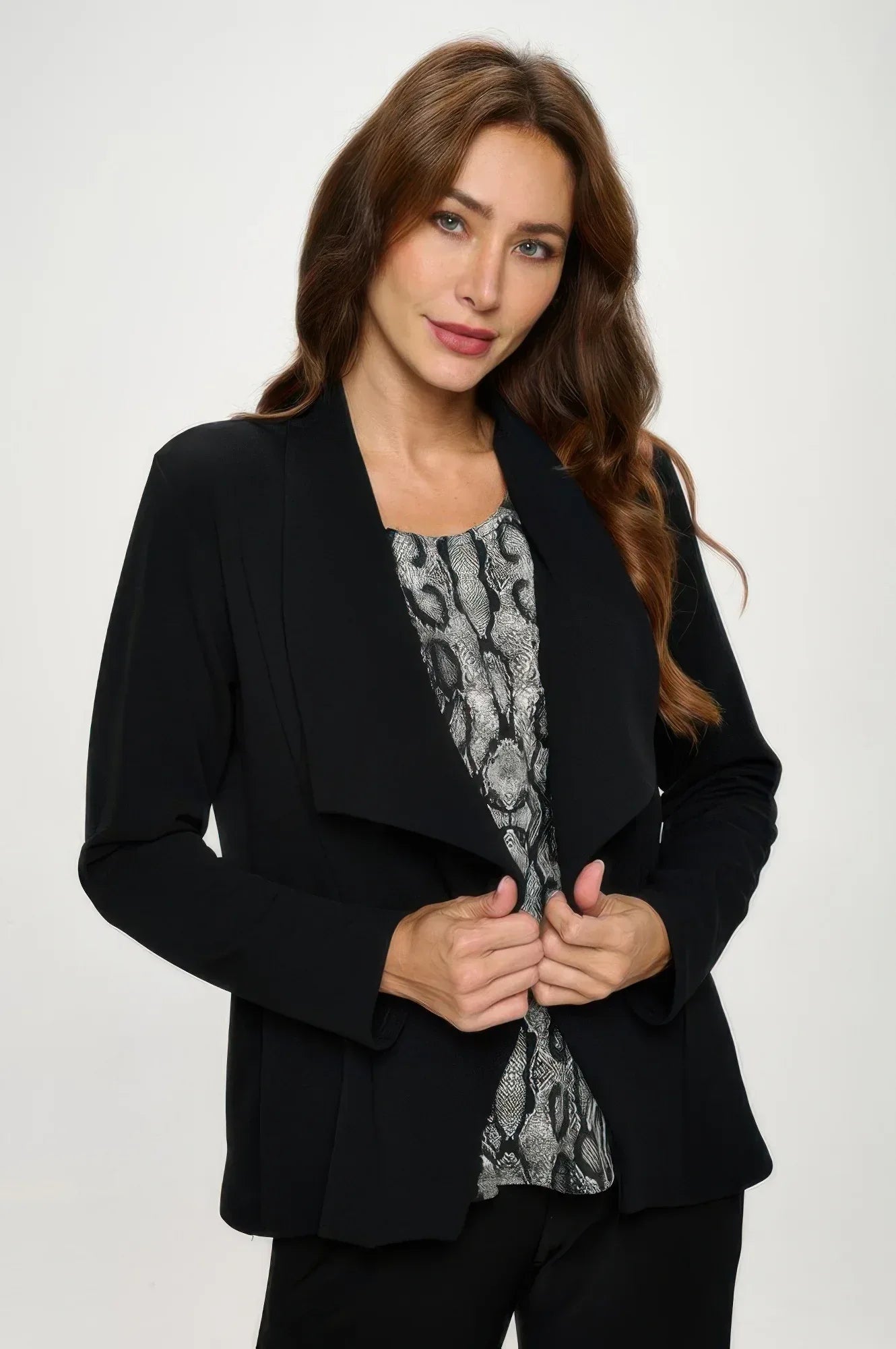 Liverpool Front Drape Jacket | Mixtshop LLC