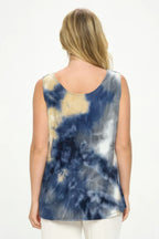 Andante Tie Dye Print Sleeveless Tank Top | Mixtshop LLC