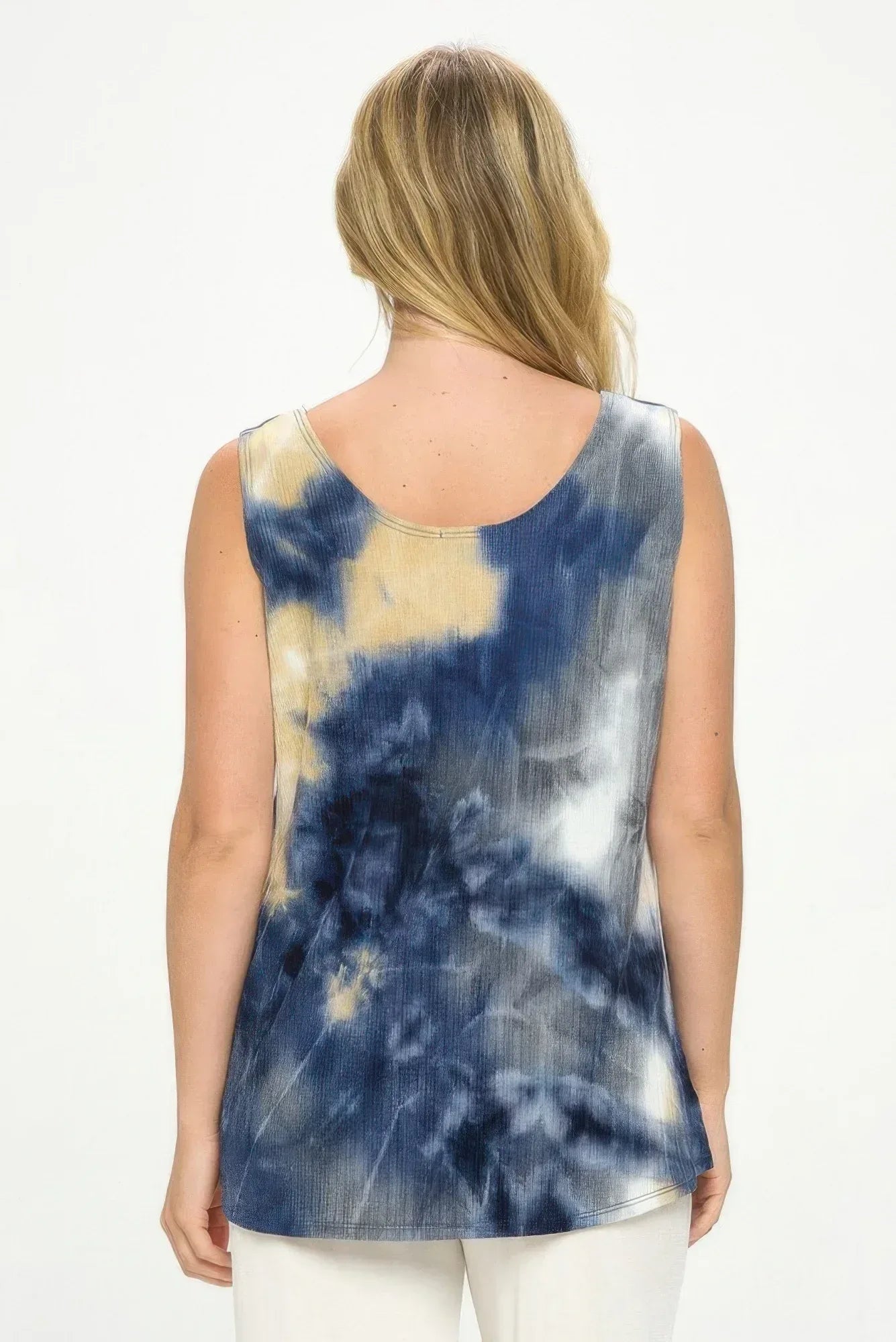 Andante Tie Dye Print Sleeveless Tank Top | Mixtshop LLC